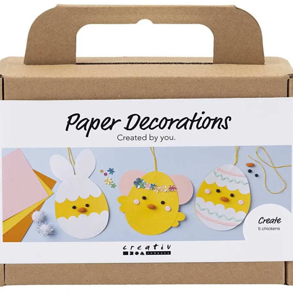 Creativ Company Mini Craft Kit Paper Decorations| Paper And Card|Diy-Kits, Paper Crafts
