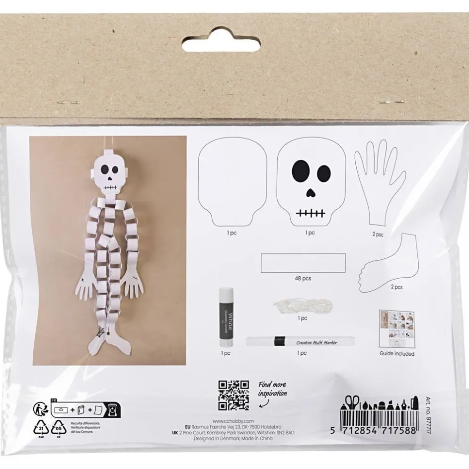 Creativ Company Mini Craft Kit Paper Decorations| Paper And Card|Paper Decorations And Paper Figures