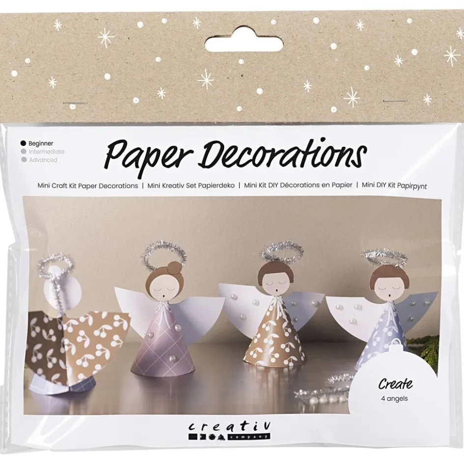Creativ Company Mini Craft Kit Paper Decorations| Paper Decorations And Paper Figures|Paper And Card