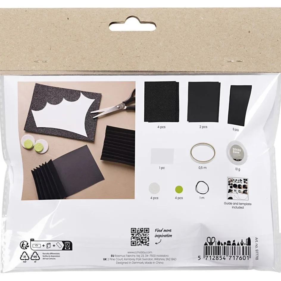 Creativ Company Mini Craft Kit Paper Decorations| Paper Decorations And Paper Figures|Paper And Card