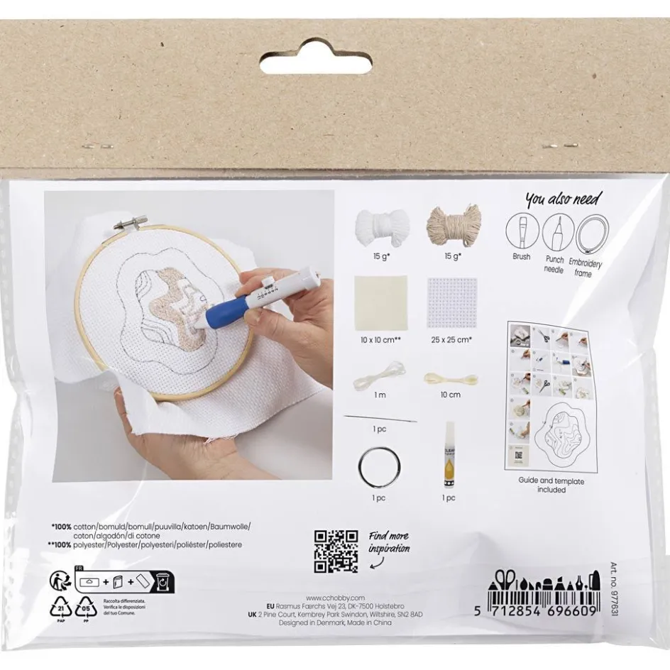 Creativ Company Mini Craft Kit Punch Needle| Embroidery And Needle Punch|Diy-Kits, Textiles And Yarn