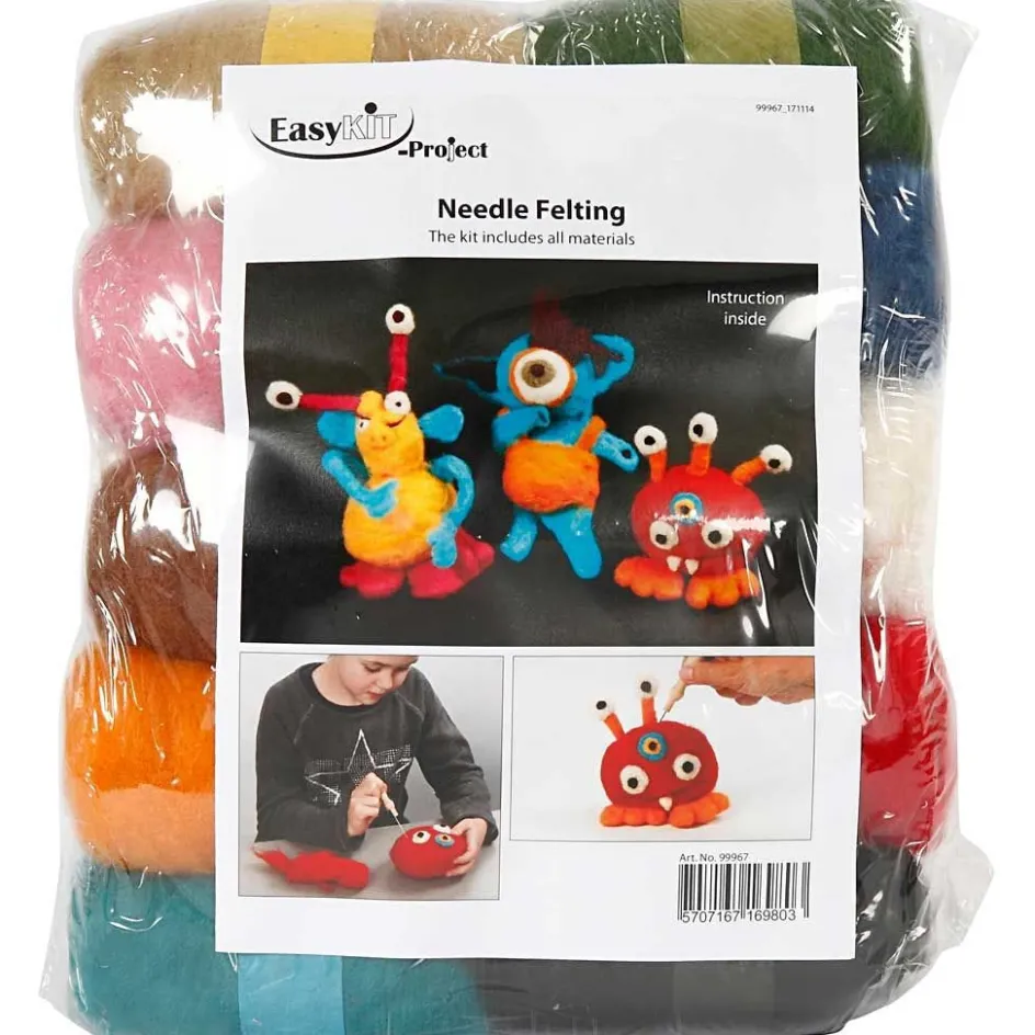 Creativ Company Needle Felting - Starter Kit| Creative Classroom Sets|Wool