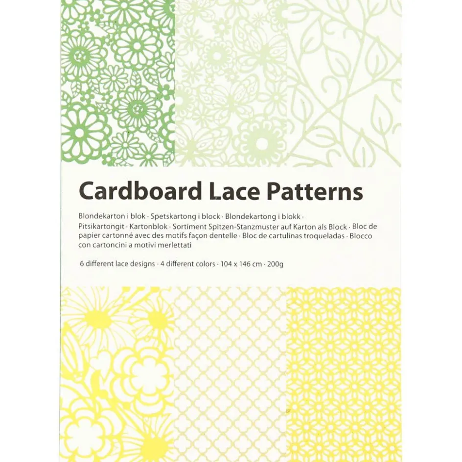 Creativ Company Pad with Cardboard Lace Patterns| Paper And Card|Calendars, Notebooks And Colouring Books
