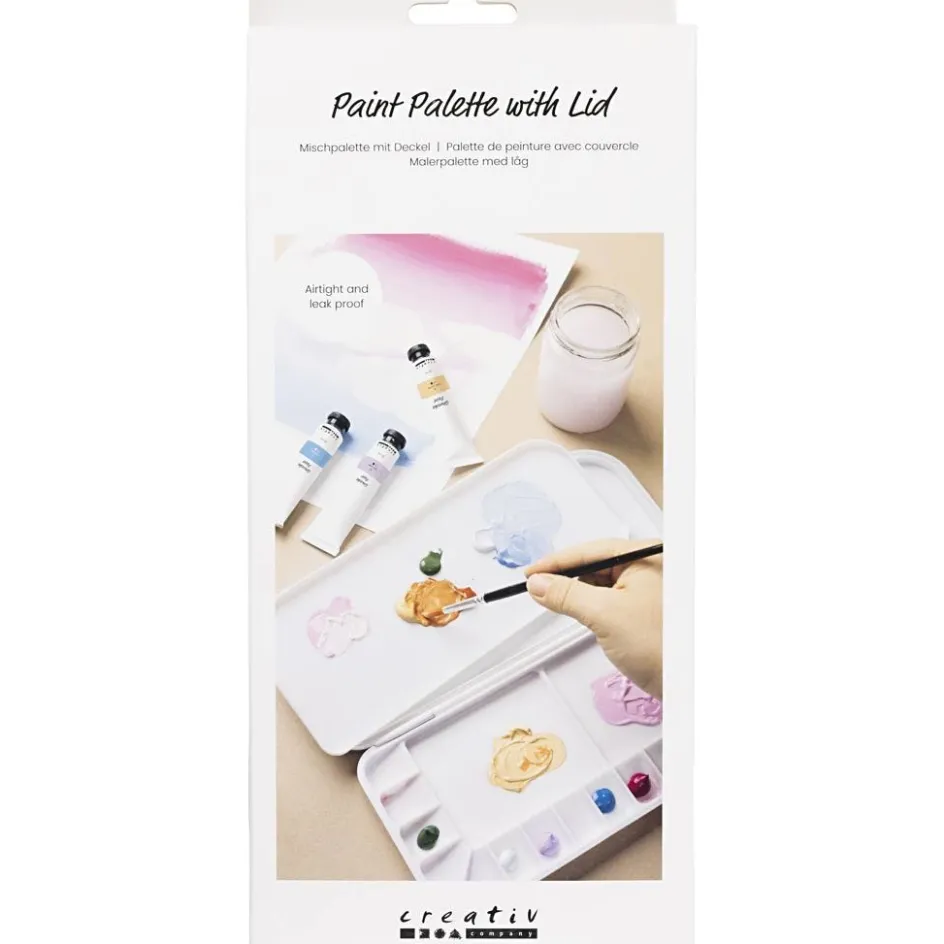 Creativ Company Paint Palette with Lid| Brushes, Spatulas And Pallets