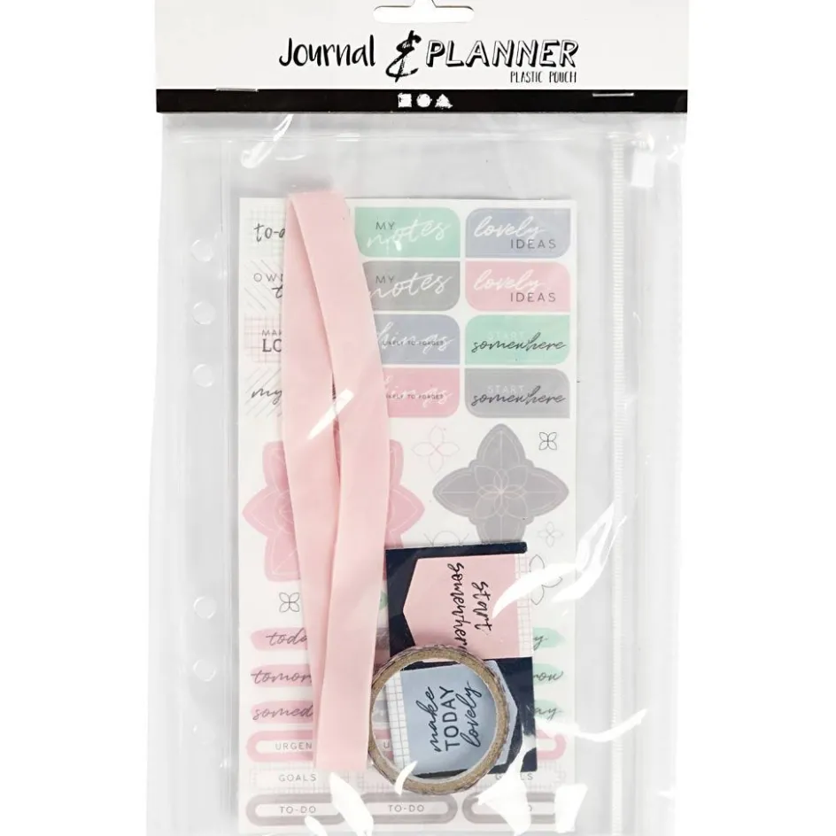 Creativ Company Plastic pouch with accessories| Calendars, Notebooks And Colouring Books