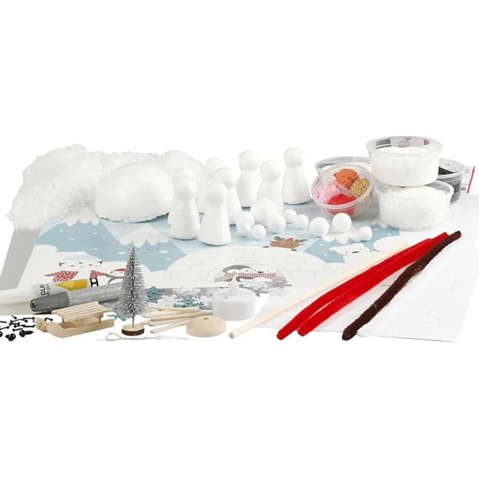 Creativ Company Polar Landscape Kit| Air Drying Clay And Modelling Compounds|Diy-Kits, Modelling And Casting