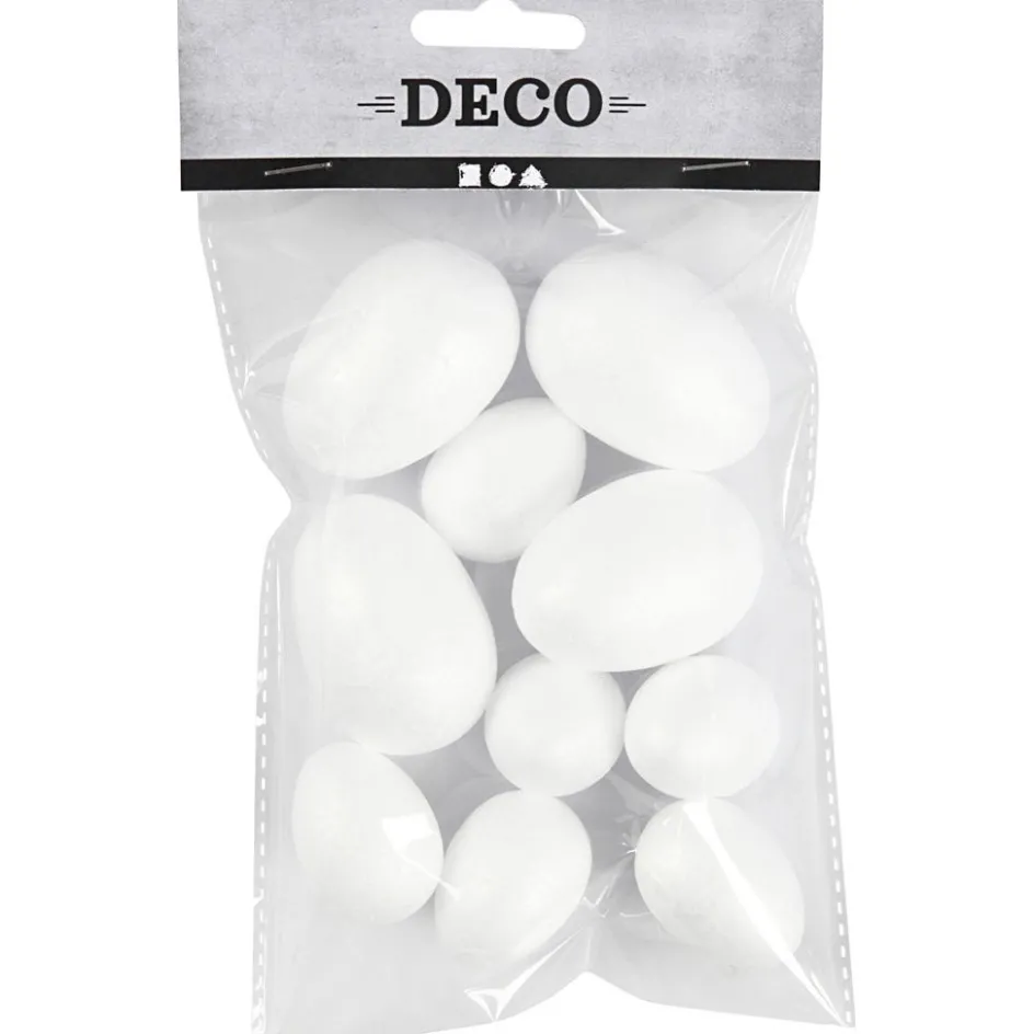 Creativ Company Polystyrene Eggs| Figures, Eggs And Animals For Decorating