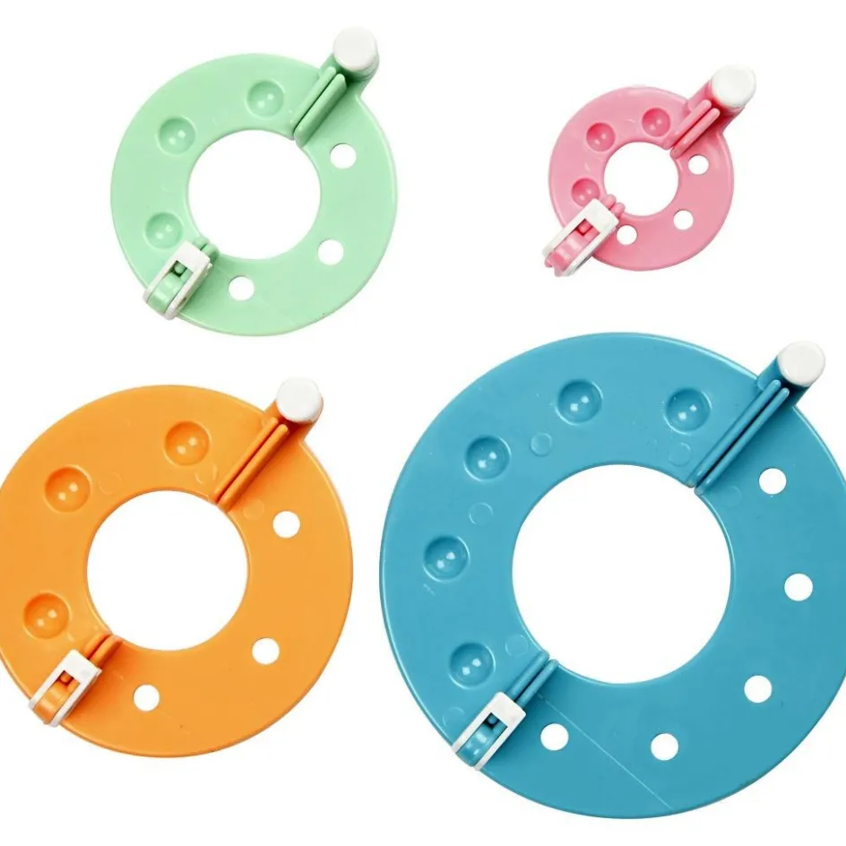 Creativ Company Pom-Pom Makers| Weaving, Rug Making And Pom Poms