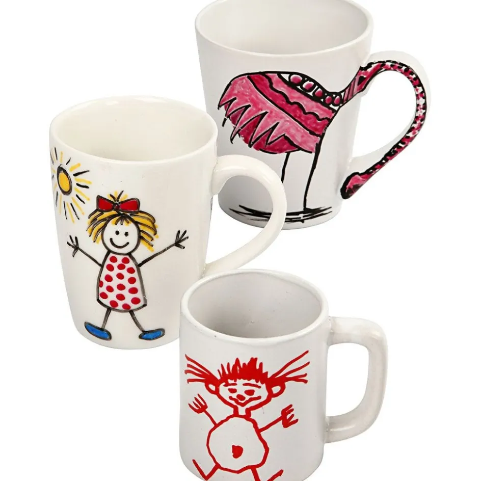 EasyKit Porcelain 48 Mugs| Creative Classroom Sets|Equipment And Utensils