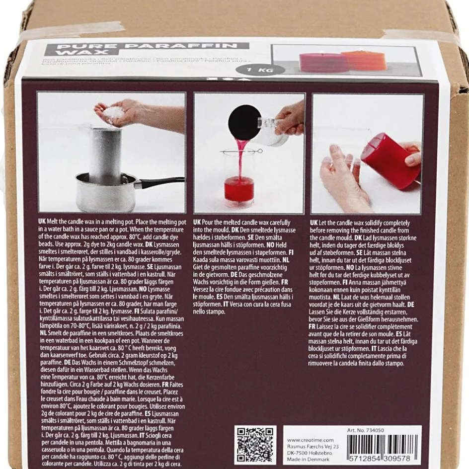 Creativ Company Pure Paraffin Wax| Candle Casting