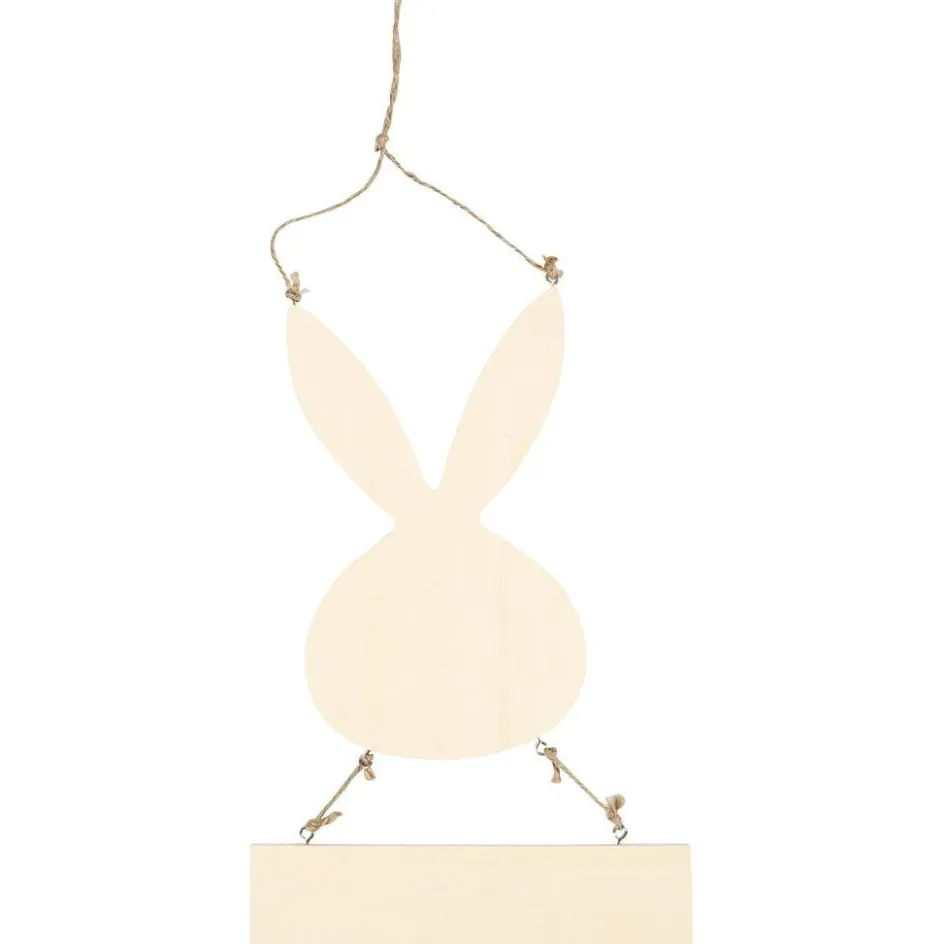 Creativ Company Rabbit with sign| Figures, Eggs And Animals For Decorating