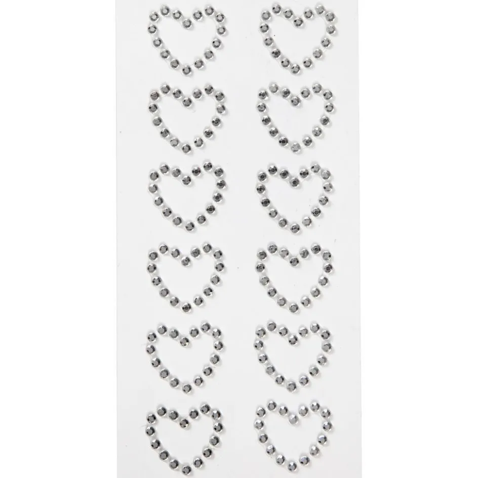 Creativ Company Rhinestone hearts| Glitter, Foil And Seals