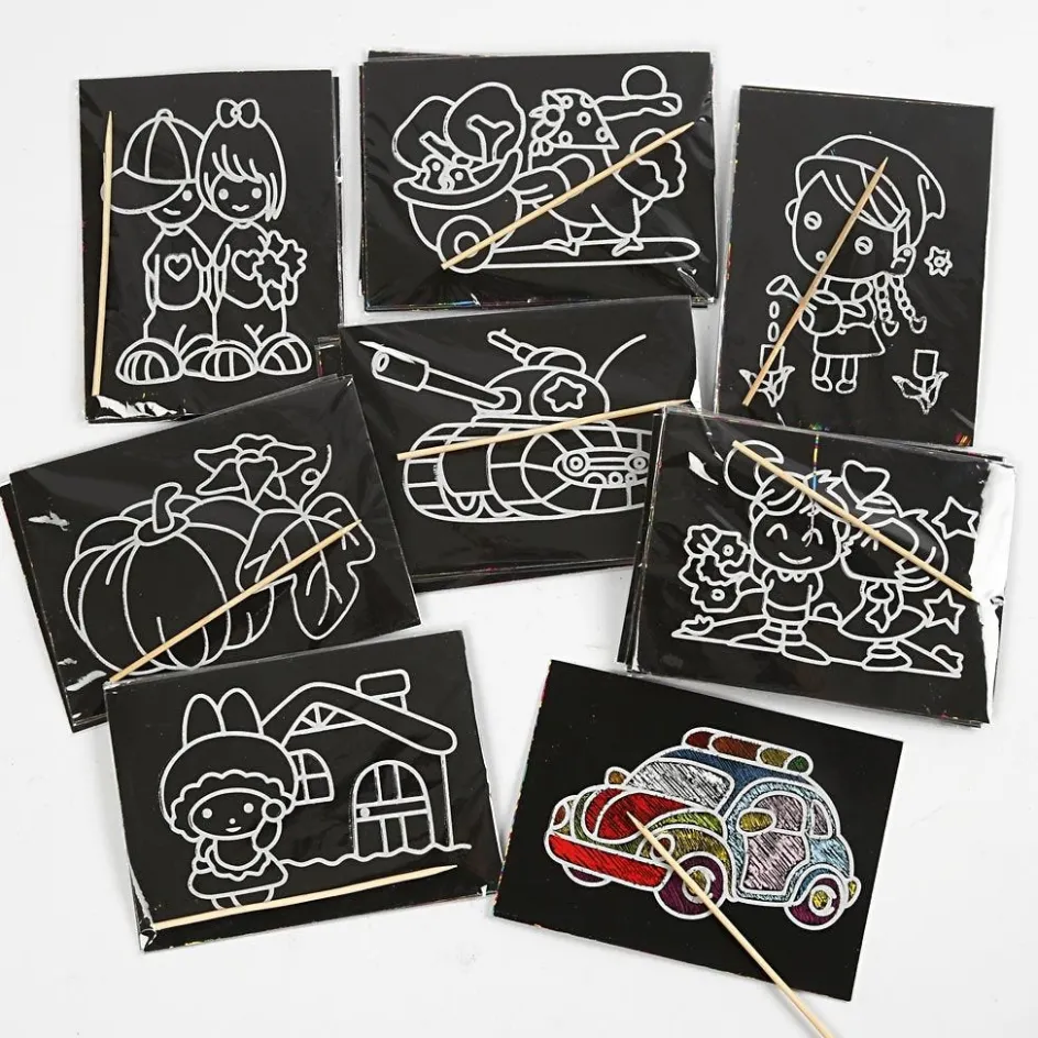 Creativ Company Scratch Pictures| Paper Decorations And Paper Figures