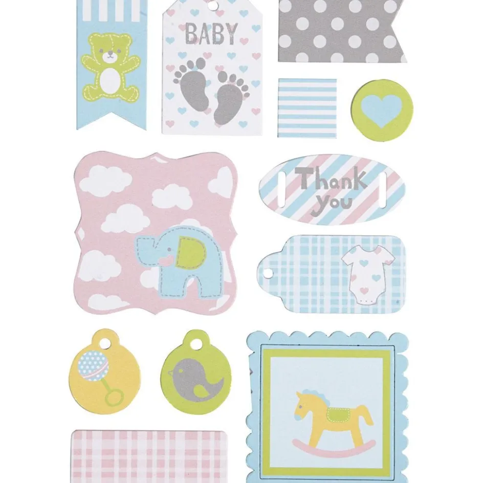 Creativ Company Self-adhesive Tags| Stickers And Vintage Die-Cuts