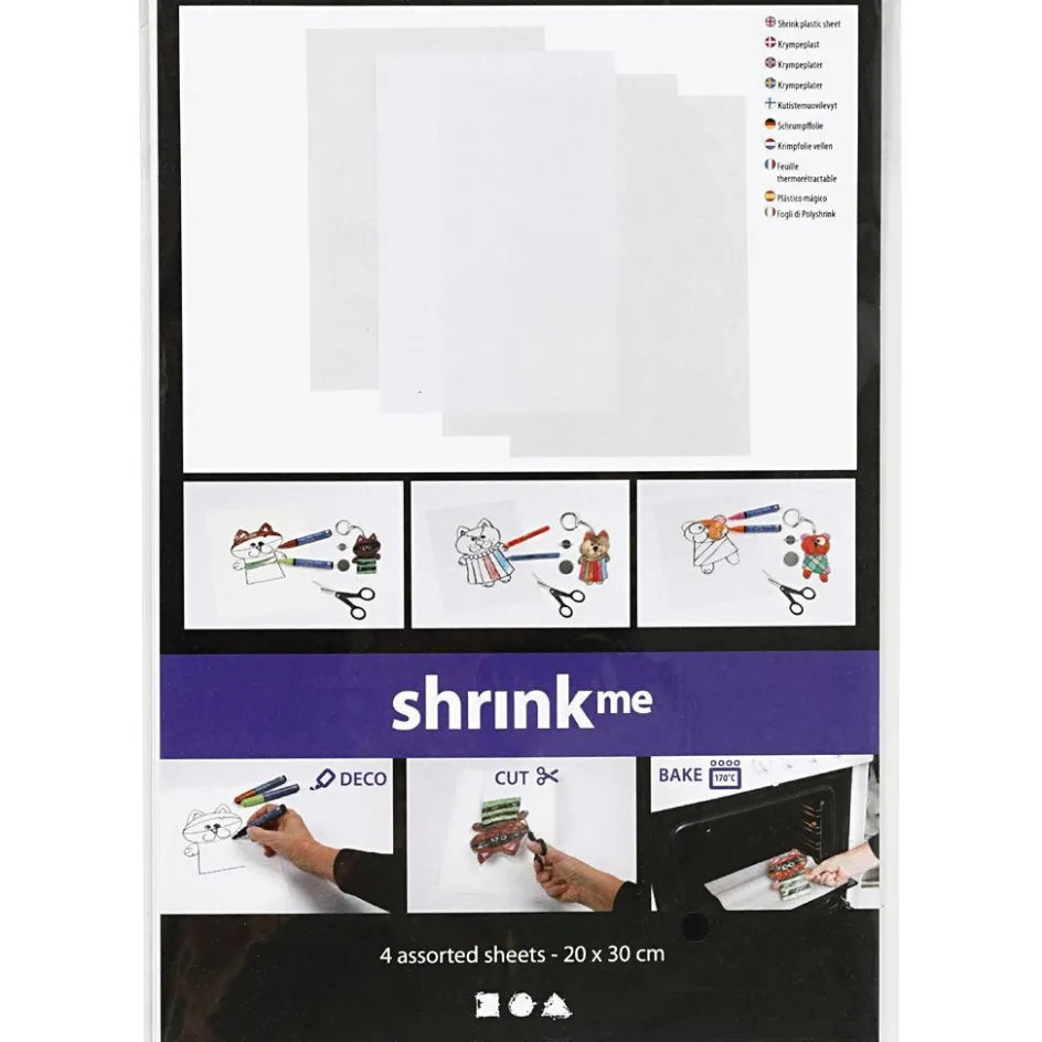 Creativ Company Shrink Plastic Sheets| Shrink Plastic