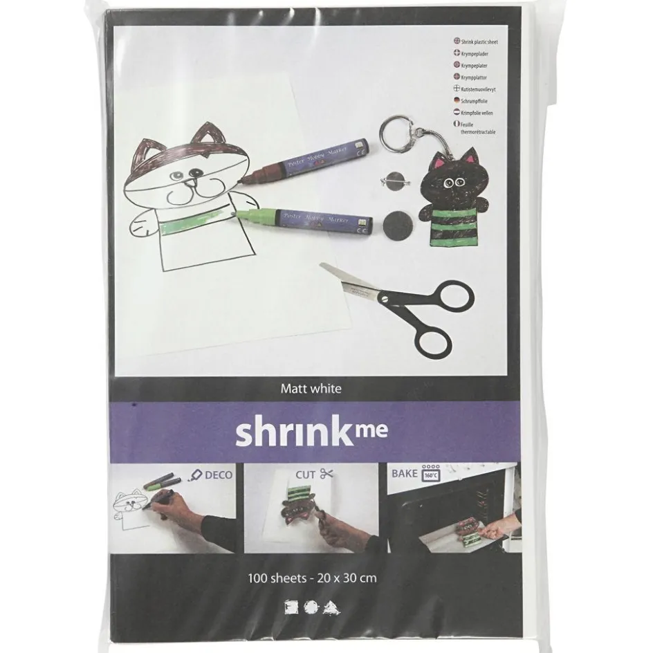 Creativ Company Shrink Plastic Sheets| Basic Items And Tools|Shrink Plastic
