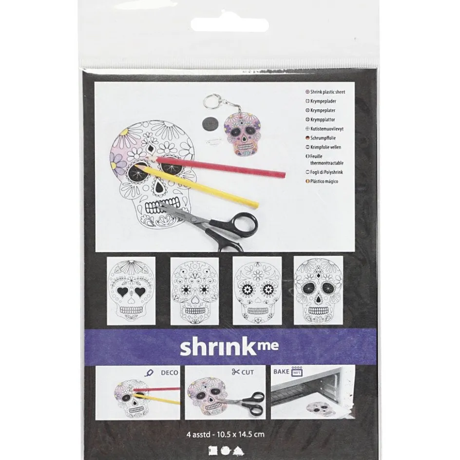 Creativ Company Shrink plastic sheets with motifs| Shrink Plastic