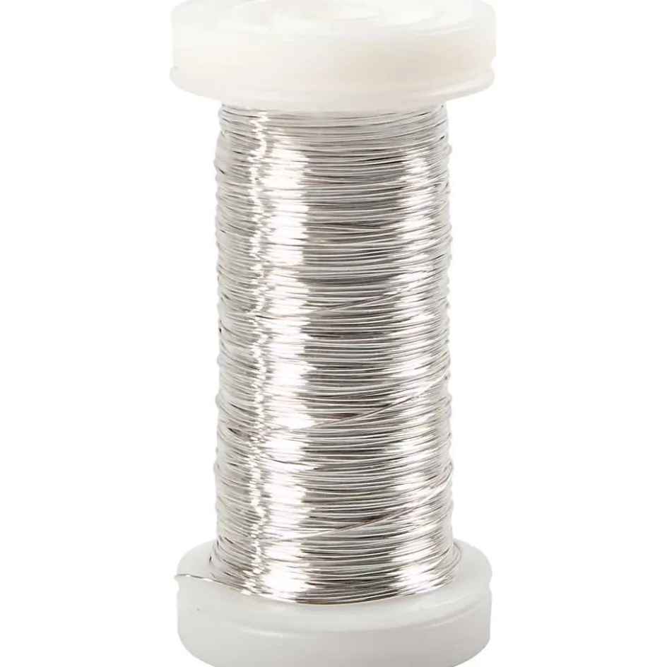 Creativ Company Silver-plated Wire| Flower Arranging And Basket Weaving Supplies