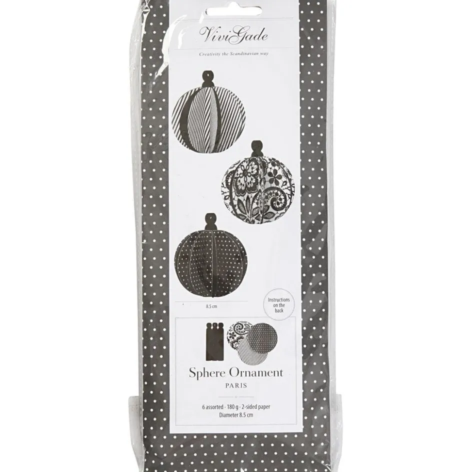 Vivi Gade Sphere Ornament| Paper Decorations And Paper Figures|Paper And Card