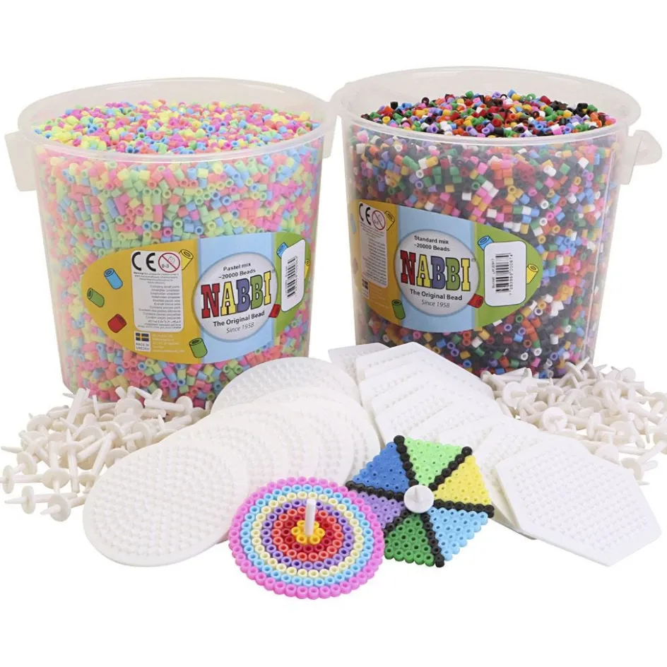 Nabbi Spinning top starter kit with beads| Tube Beads