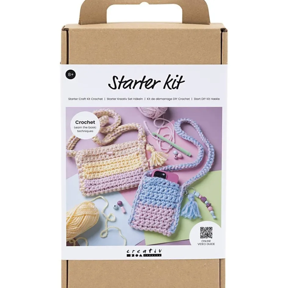 Creativ Company Starter Craft Kit Crochet| Yarn|Diy-Kits, Textiles And Yarn