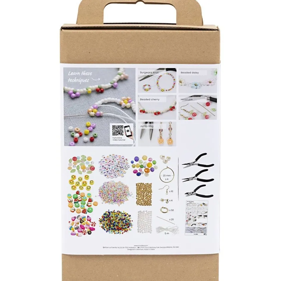Creativ Company Starter Craft Kit Jewellery Vibrant Colours| Beads|Diy-Kits, Beads And Jewellery Making
