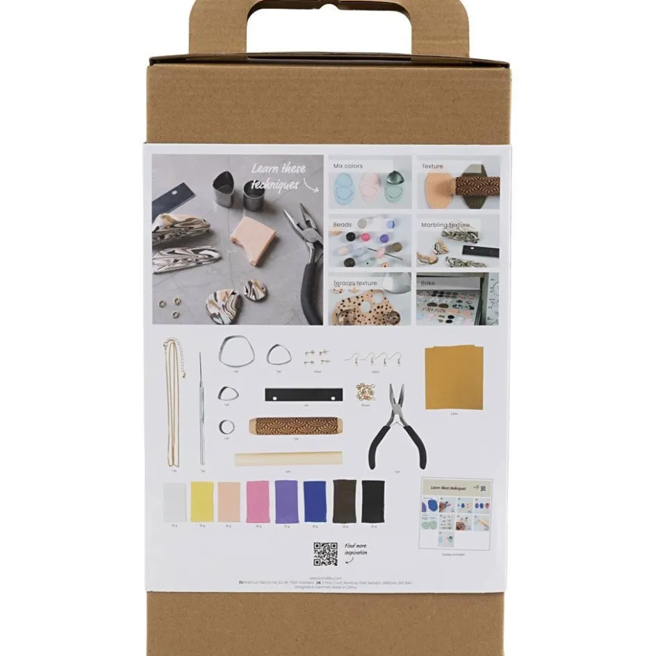 Creativ Company Starter Craft Kit Jewellery Clay| Beads|Diy-Kits, Beads And Jewellery Making