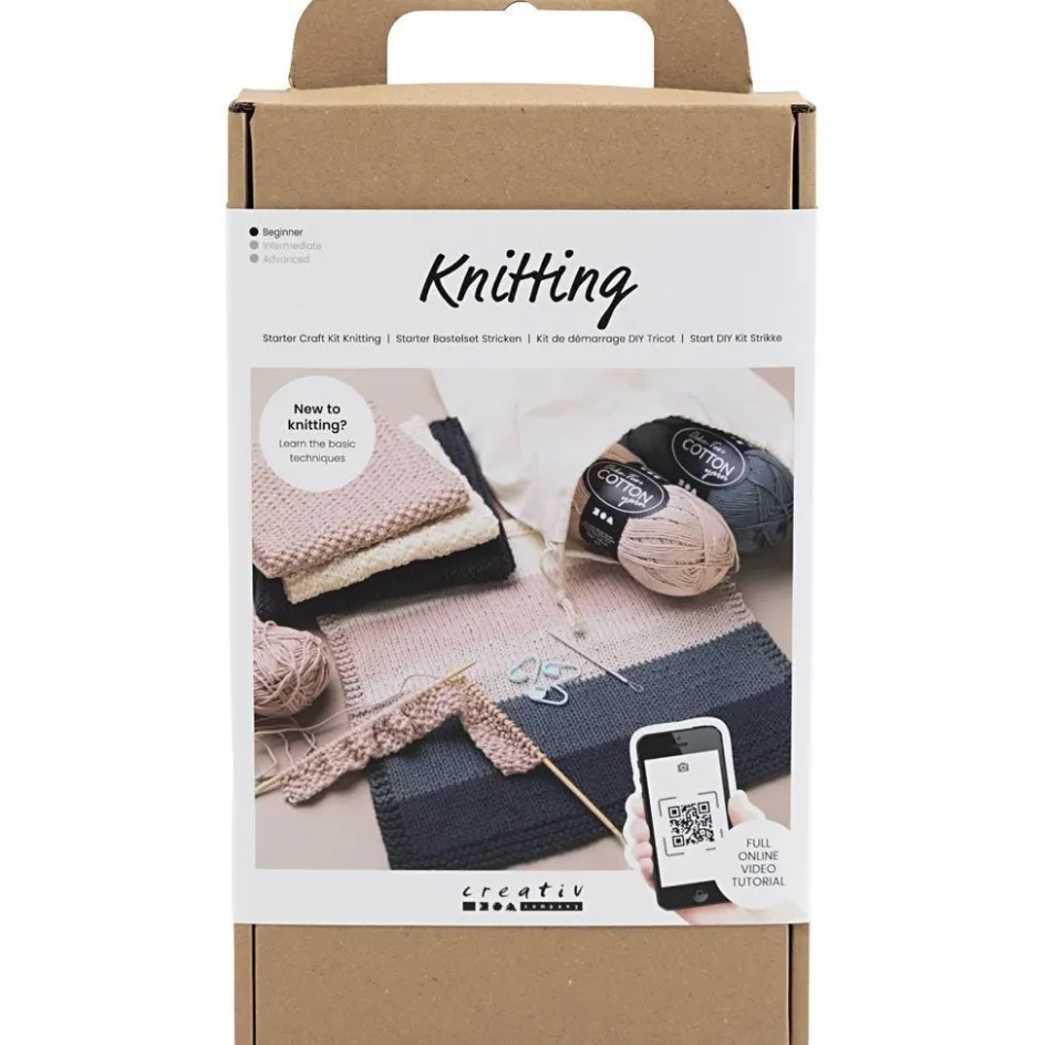Creativ Company Starter Craft Kit Knitting| Yarn|Diy-Kits, Textiles And Yarn