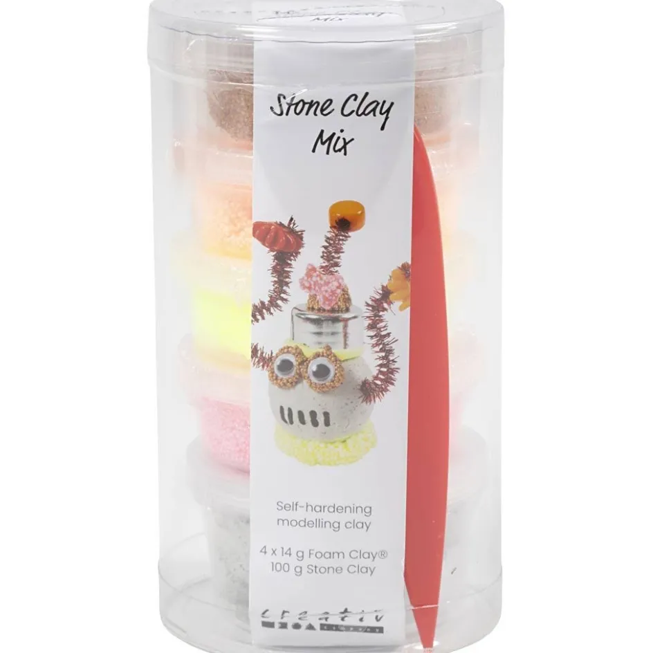 Creativ Company Stone Clay Mix| Air Drying Clay And Modelling Compounds