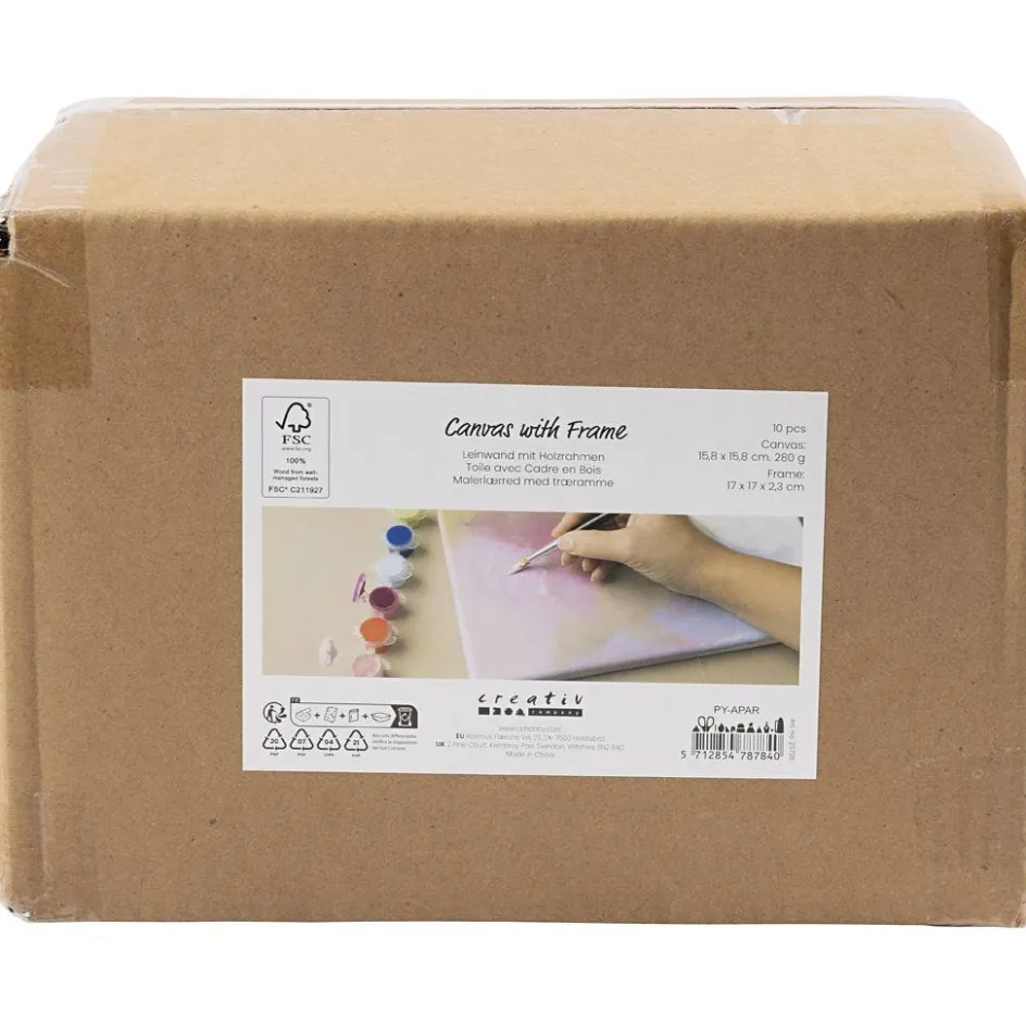 Creativ Company Stretched Canvas with Frame| Canvases