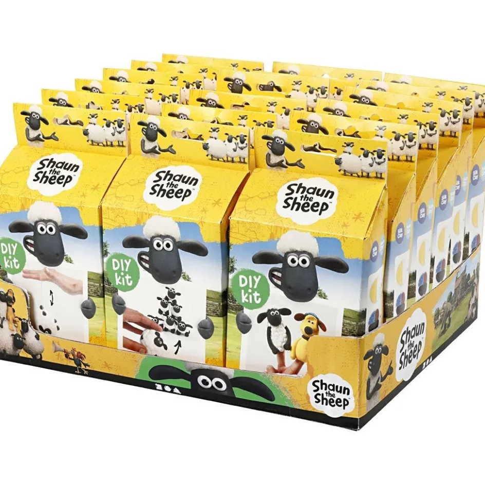 Shaun the Sheep Table display with material kits| Air Drying Clay And Modelling Compounds|Diy-Kits, Modelling And Casting
