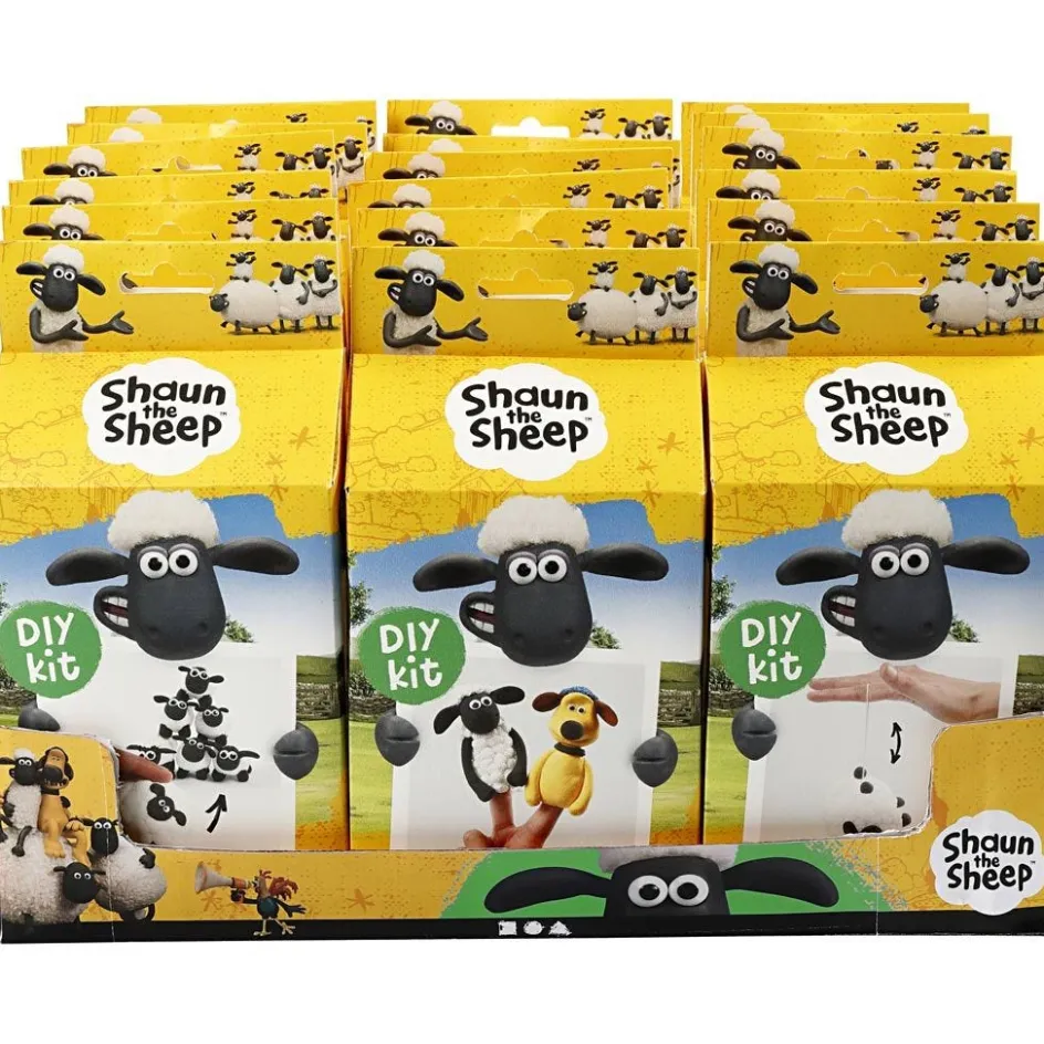 Shaun the Sheep Table display with material kits| Air Drying Clay And Modelling Compounds|Diy-Kits, Modelling And Casting