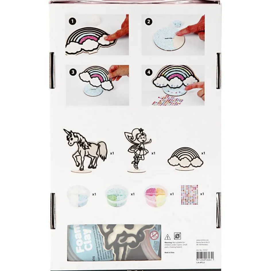 Foam Clay Unicorn| Figures, Eggs And Animals For Decorating|Diy-Kits, Items For Decoration