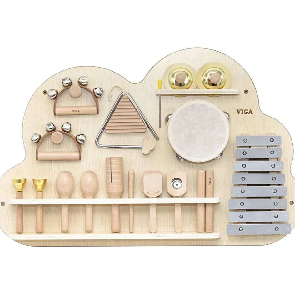 VIGA Activity Board with Percussion Instruments| Indoor Play