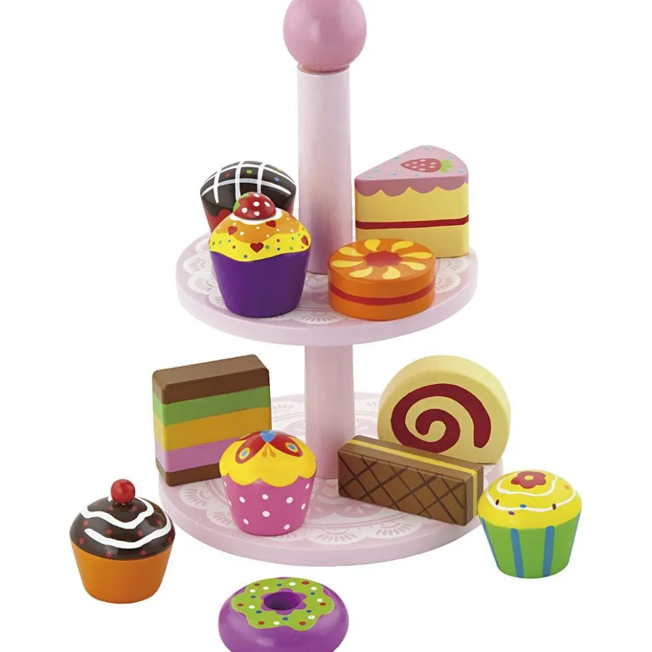 VIGA cupcakes with cake rack| Indoor Play