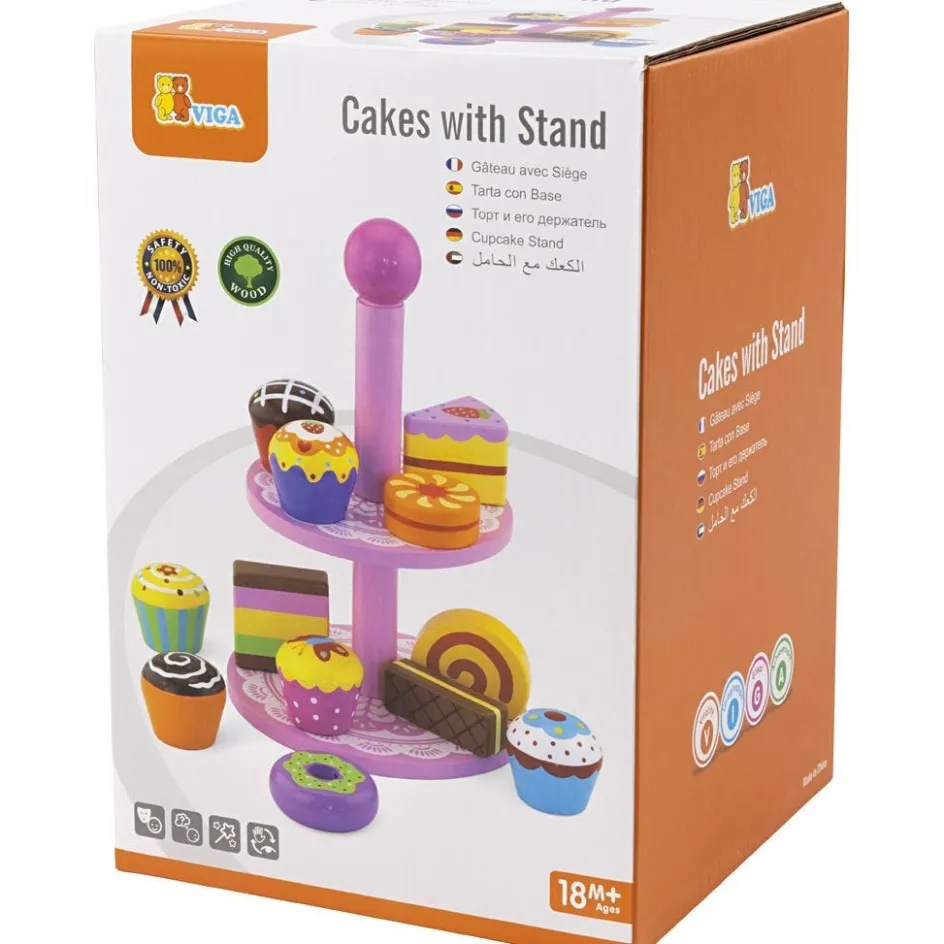 VIGA cupcakes with cake rack| Indoor Play