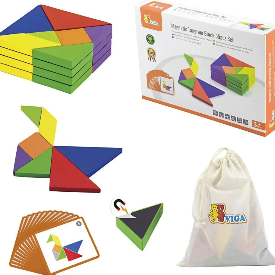 VIGA Magnetic Tangram| Indoor Play