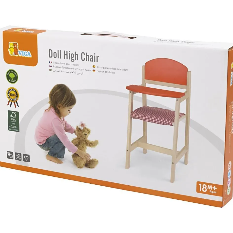 VIGA wooden doll's high chair| Indoor Play