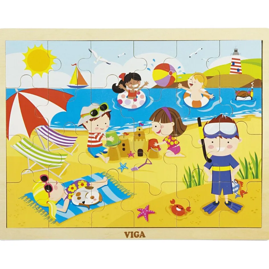 VIGA wooden jigsaw puzzle| Indoor Play