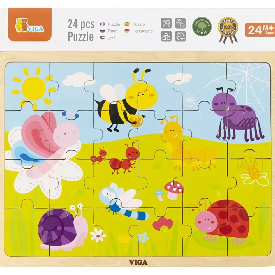 VIGA wooden jigsaw puzzles| Indoor Play
