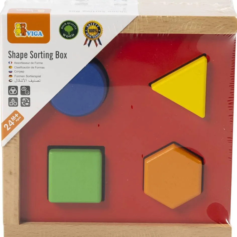 VIGA wooden shape sorter| Indoor Play