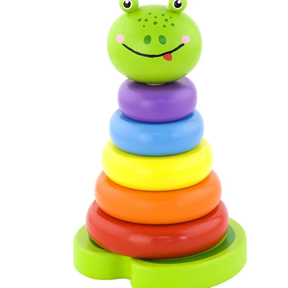 VIGA wooden stacking frog| Indoor Play