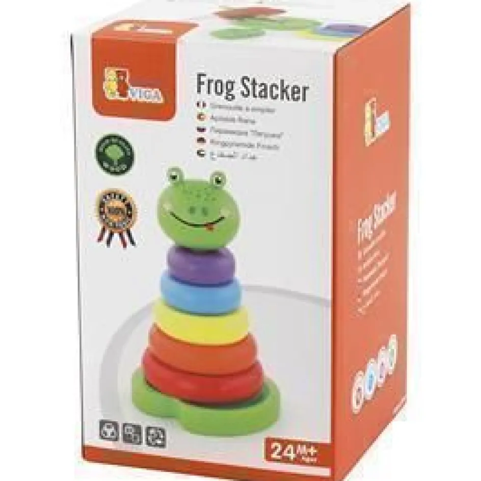 VIGA wooden stacking frog| Indoor Play