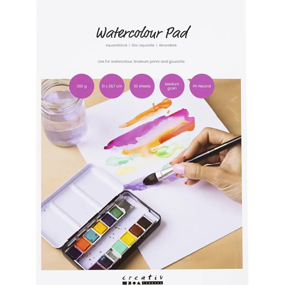 Creativ Company Watercolour block| Watercolour Paints