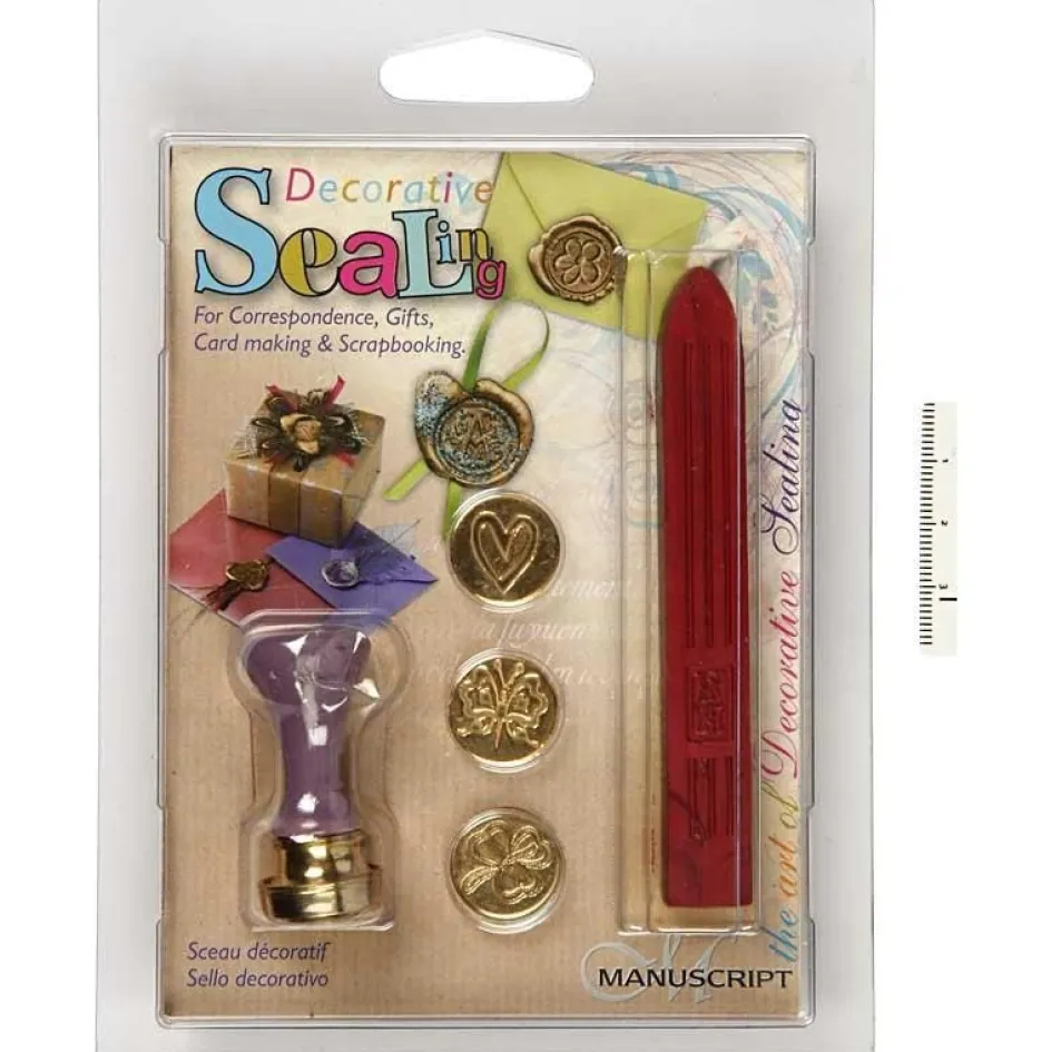 Creativ Company Wax Seal Set| Glitter, Foil And Seals