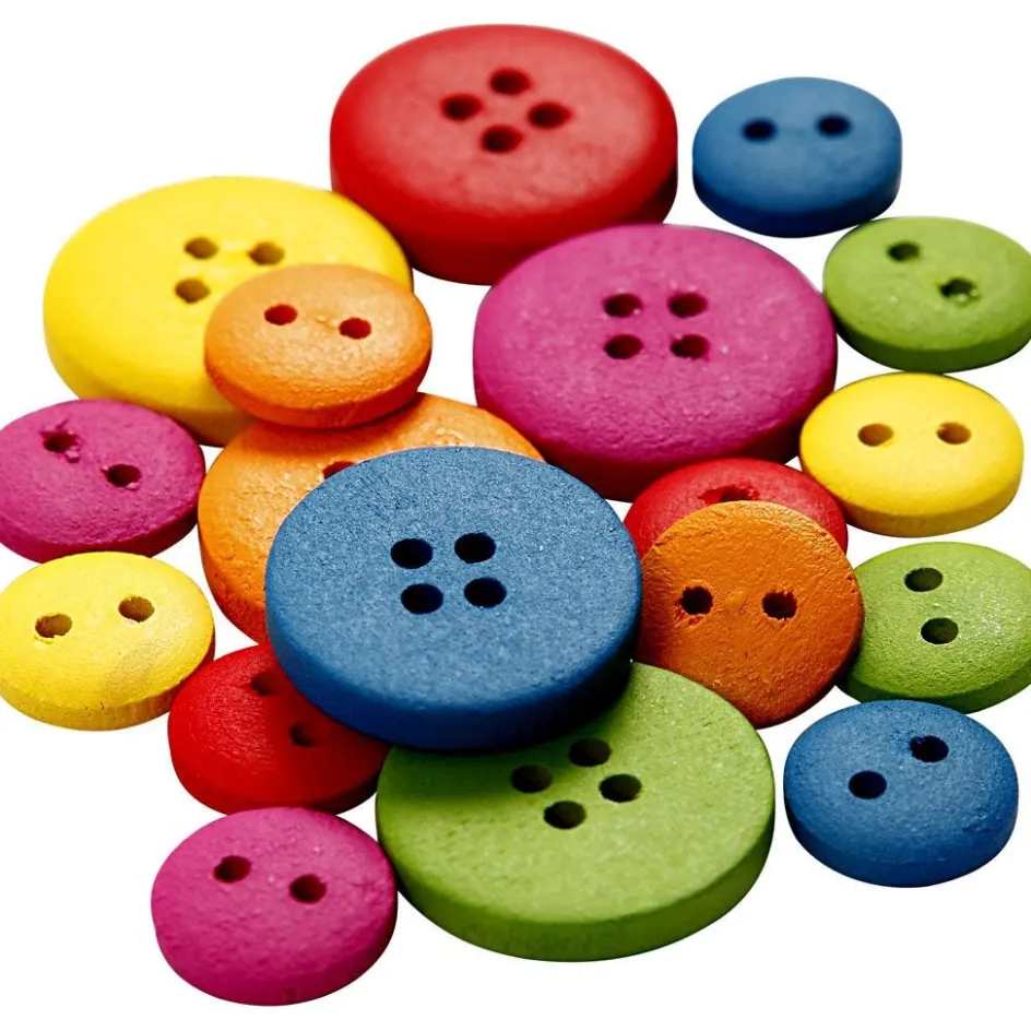 Creativ Company Wooden Buttons| Sewing Accessories And Tools