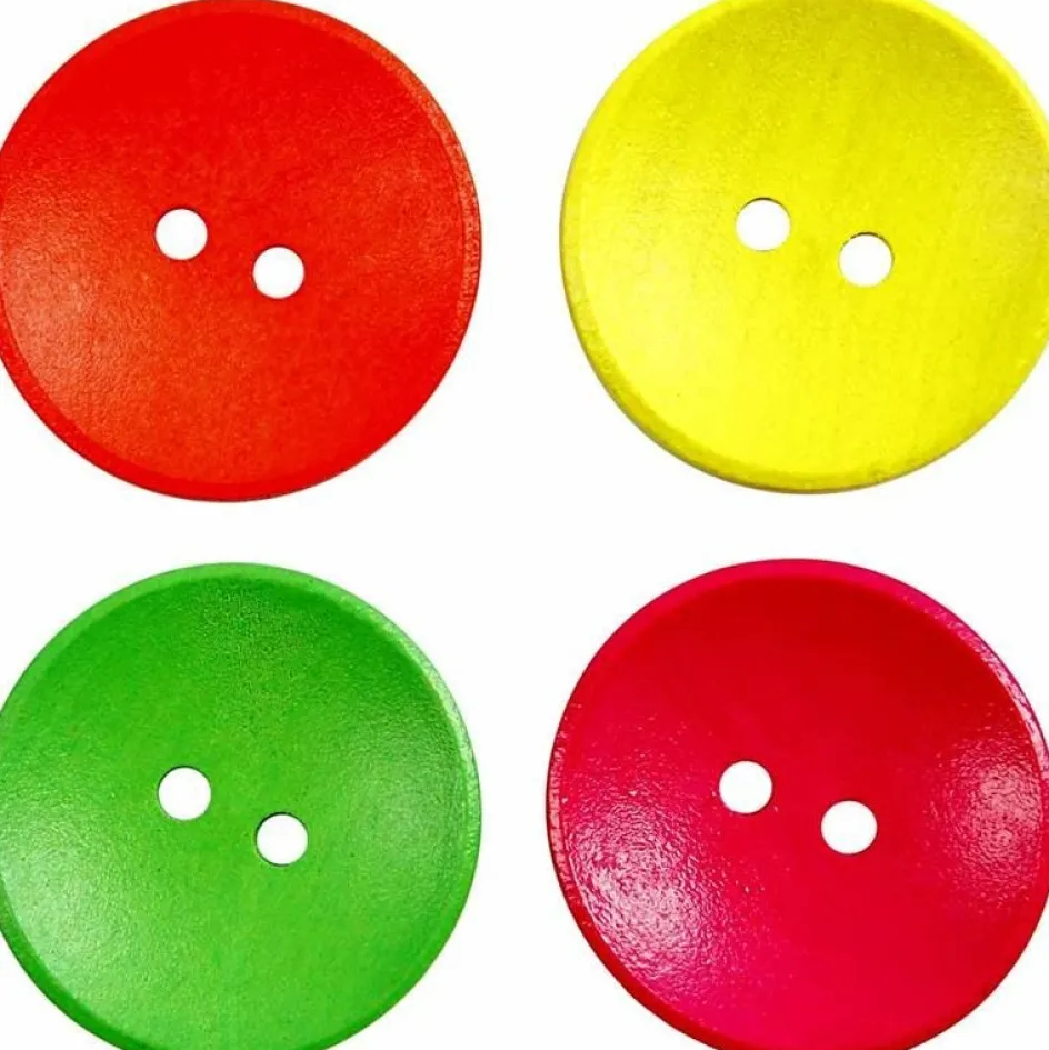 Creativ Company Wooden Buttons| Sewing Accessories And Tools