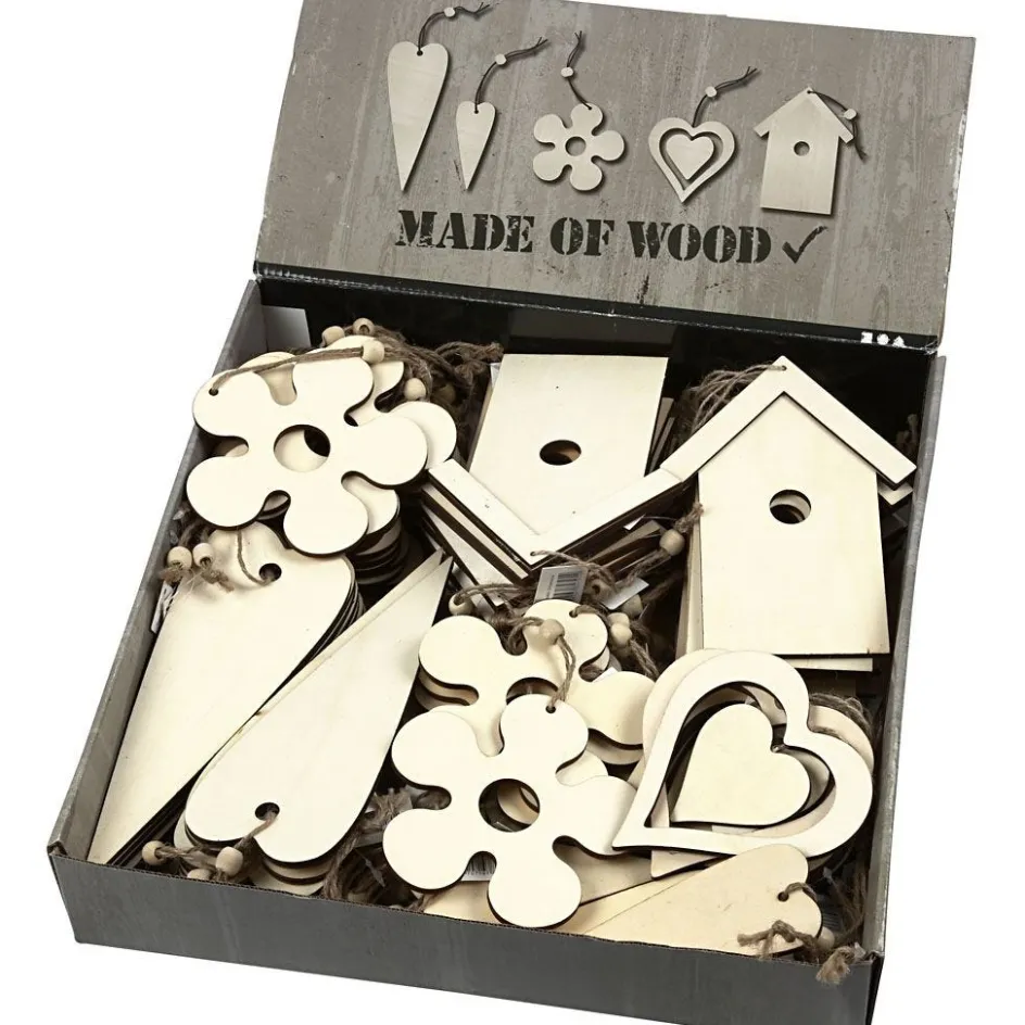 Creativ Company Wooden Ornament| Figures, Eggs And Animals For Decorating